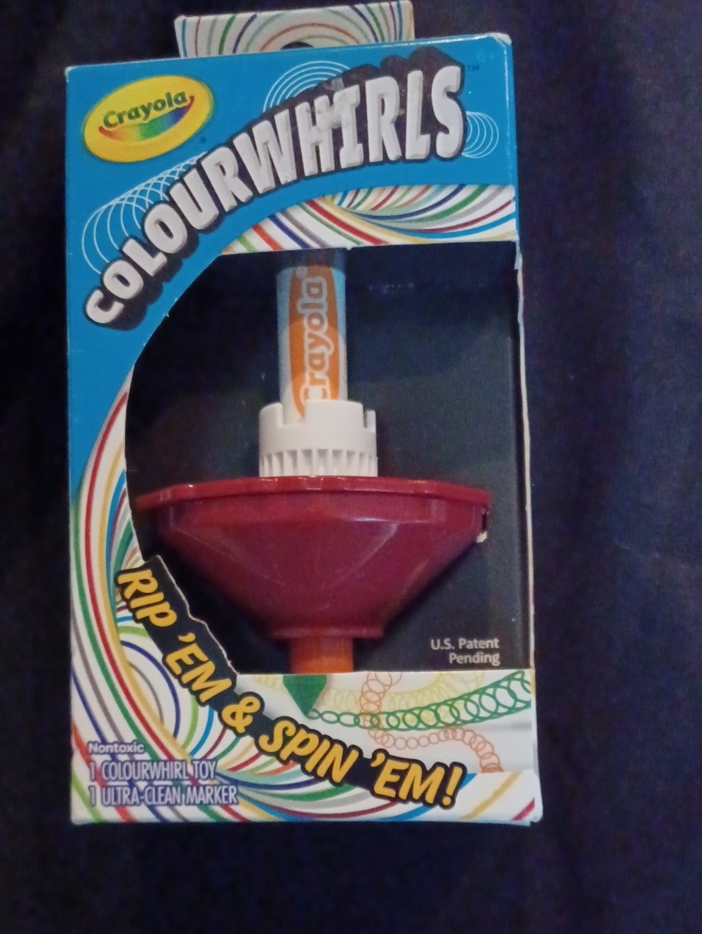 Crayola Colourwhirls Spinning Color Toy - Red and White